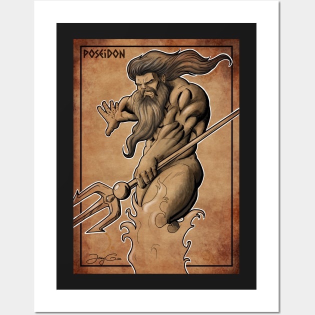 Poseidon Wall Art by JayGeeArt